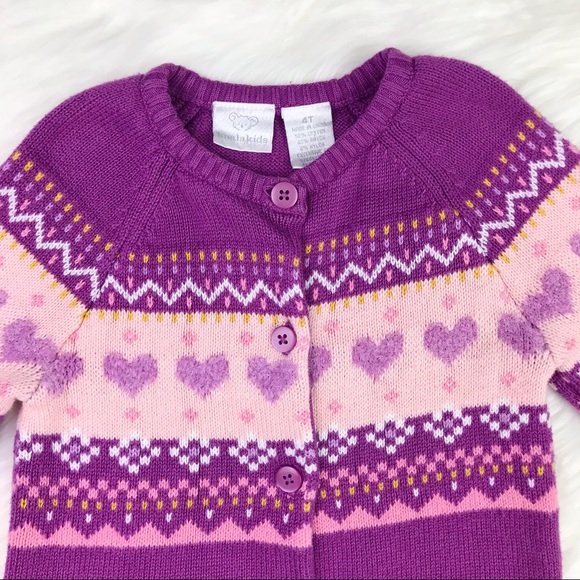 SOLD 🛍 Girls Knitted Button Up Sweater Cardigan - Picture 3 of 11